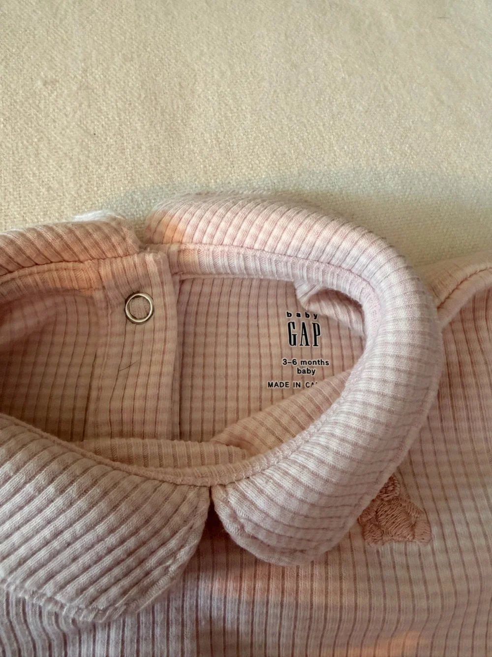 Gap Baby Cozy Ribbed Long-Sleeve and Jogger Set - Light Pink